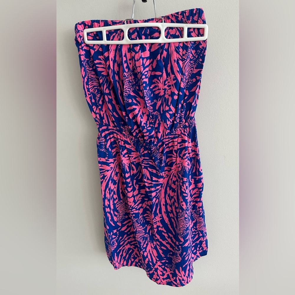 Lilly Pulitzer Rolling in Grass Strapless Dress